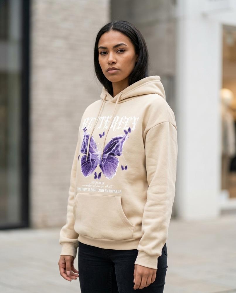 Statement Street - Kemor | Bedruckter Sweat Hoodie Damen