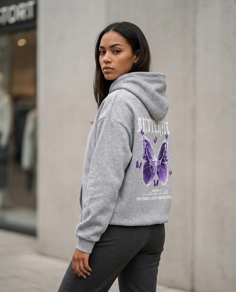 Statement Street - Kemor | Bedruckter Sweat Hoodie Damen