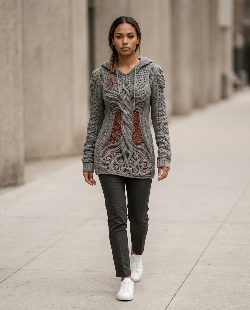 Statement Street - Lyren | Strukturiert Tailliert Kleid Damen