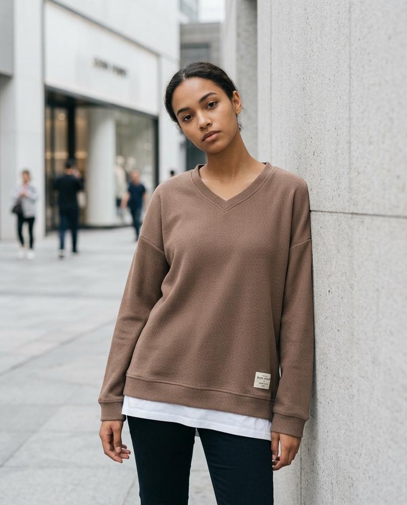 Statement Street - Vesol | Doppellagiger Strick Pullover Damen