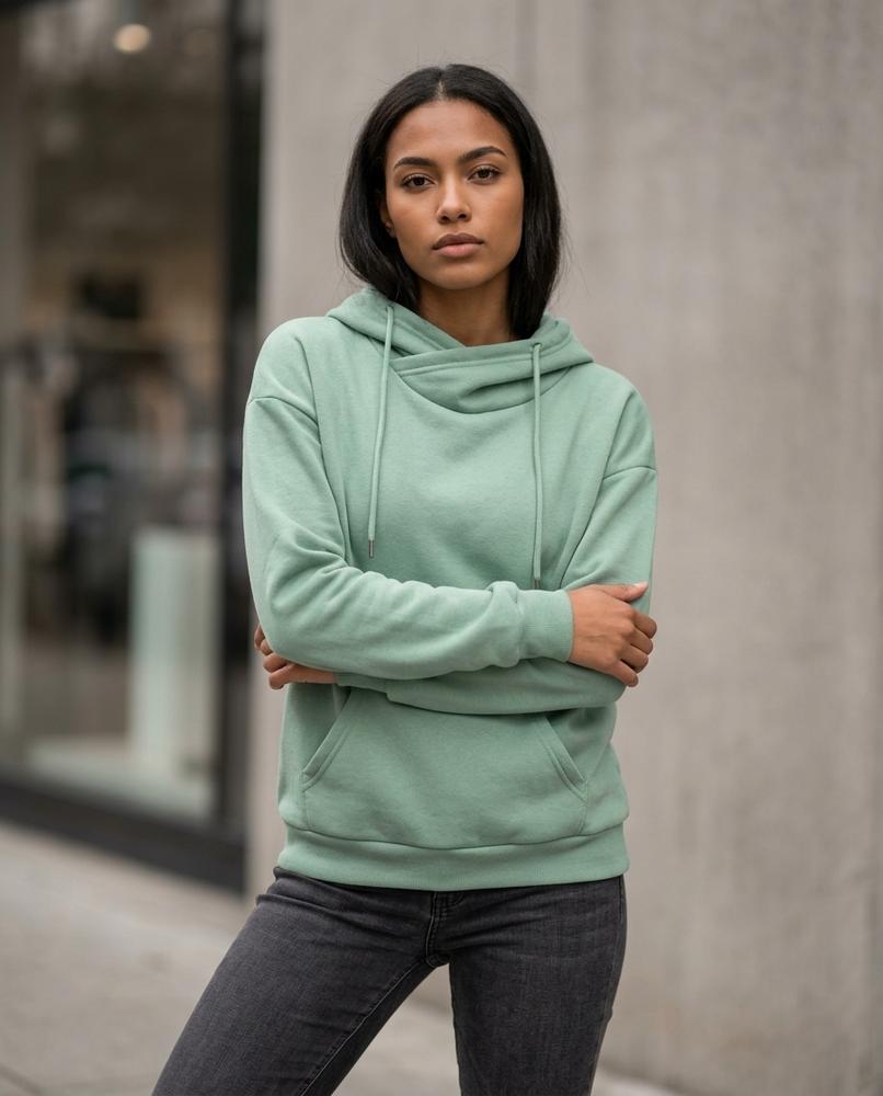 Statement Street - Miken | Hochgeschlossener Sweat Hoodie Damen