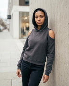 Statement Street - Karen | Schulterfrei Bestickt Hoodie Damen