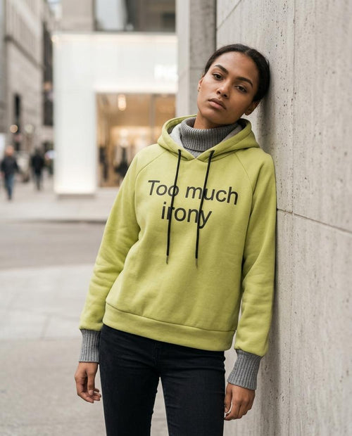Statement Street - Arsil | Bedruckter Zweifarbiger Hoodie Damen