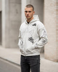 Statement Street - Tisel | Bedruckt Reißverschluss Hoodie Unisex