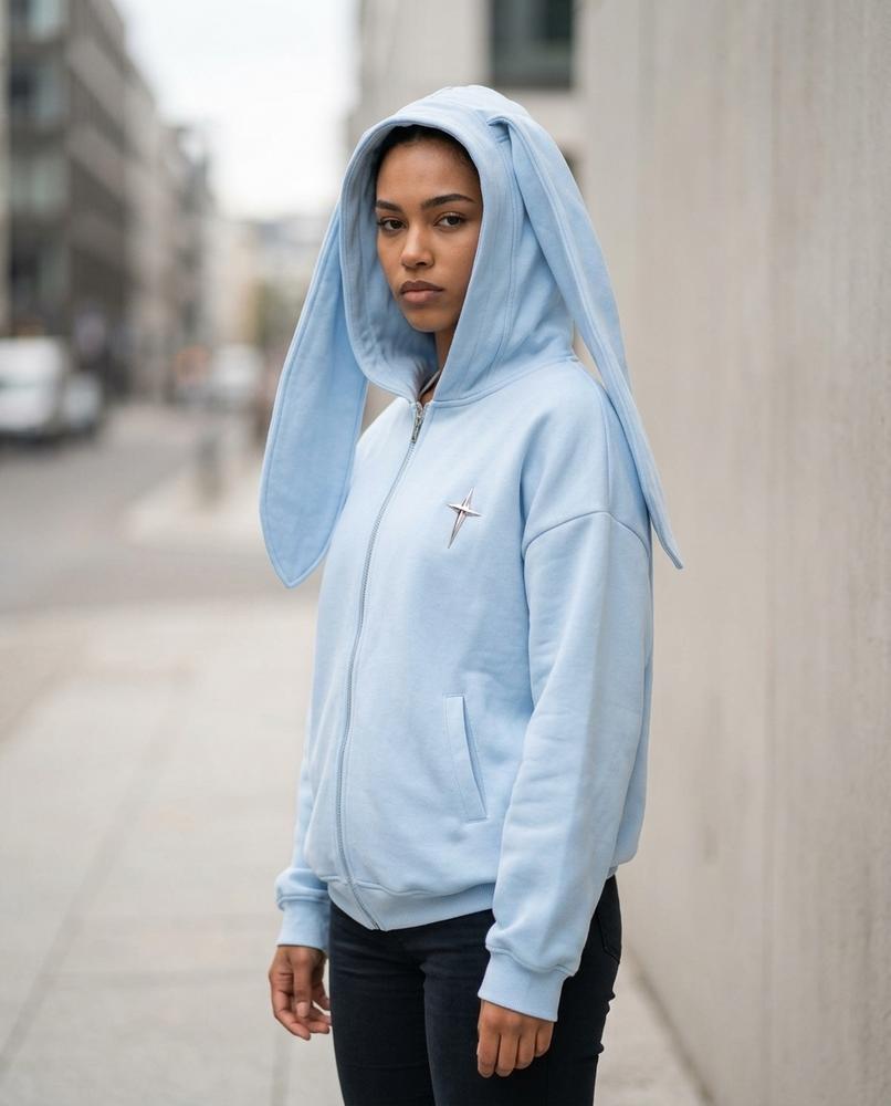Statement Street - Velor | Ohrenbesetzt Weit Hoodie Unisex