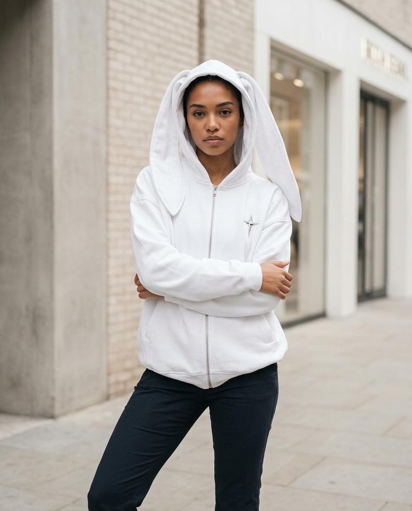 Statement Street - Velor | Ohrenbesetzt Weit Hoodie Unisex