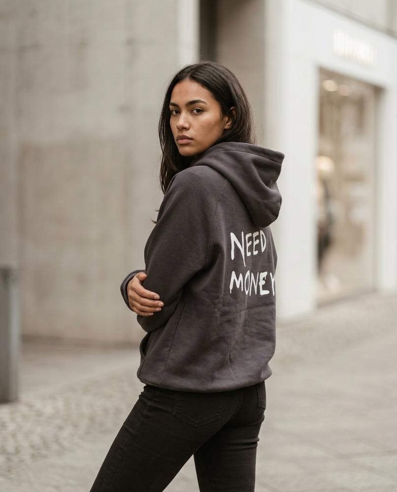 Statement Street - Ellev | Bedruckter Langärmliger Hoodie Unisex