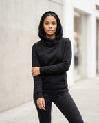 Statement Street - Minal | Tailliert Hochgeschlossen Hoodie Damen