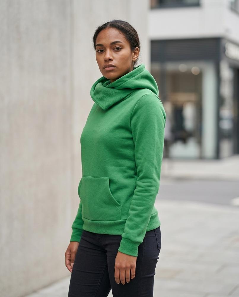 Statement Street - Minal | Tailliert Hochgeschlossen Hoodie Damen