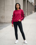 Statement Street - Selan | Langärmlig Geschnürt Kleid Damen