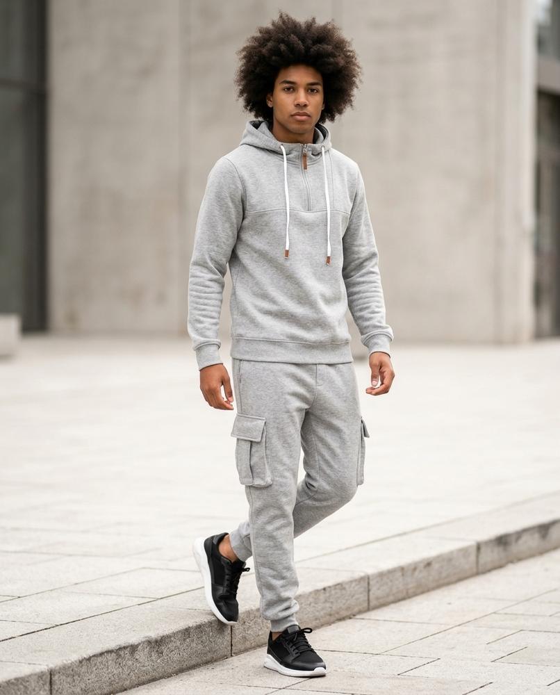 Statement Street - Vesil | Gerippter Baumwoll Anzug Herren