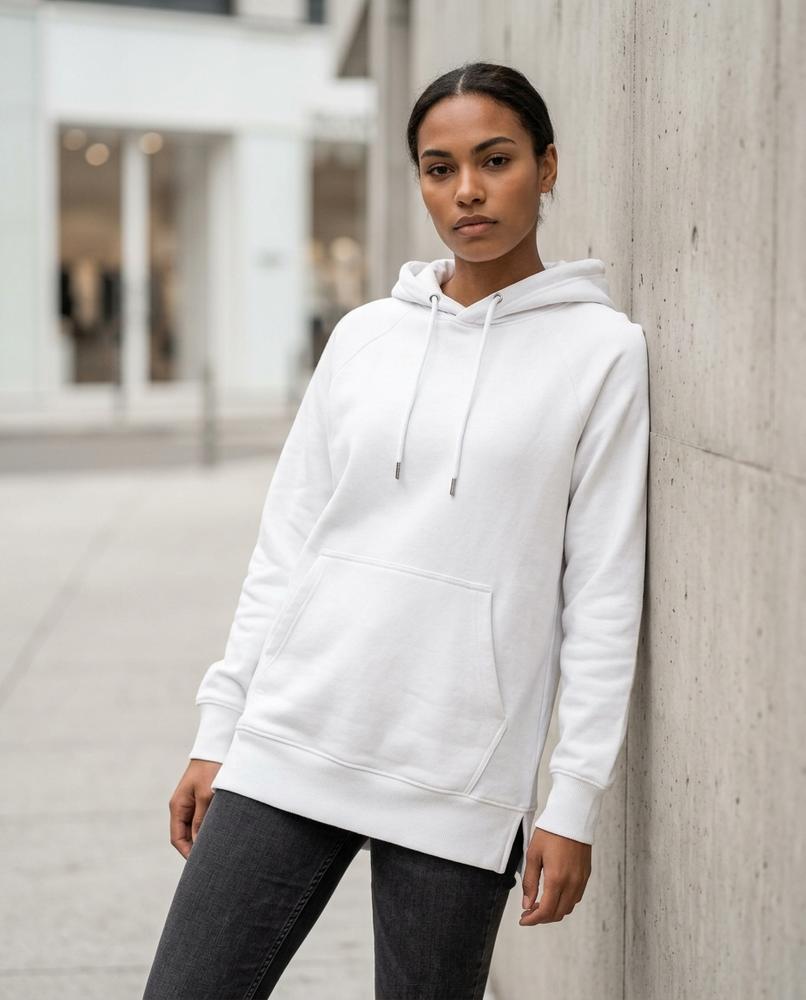 Statement Street - Zesev | Langgeschnittener Raglanärmliger Hoodie Damen