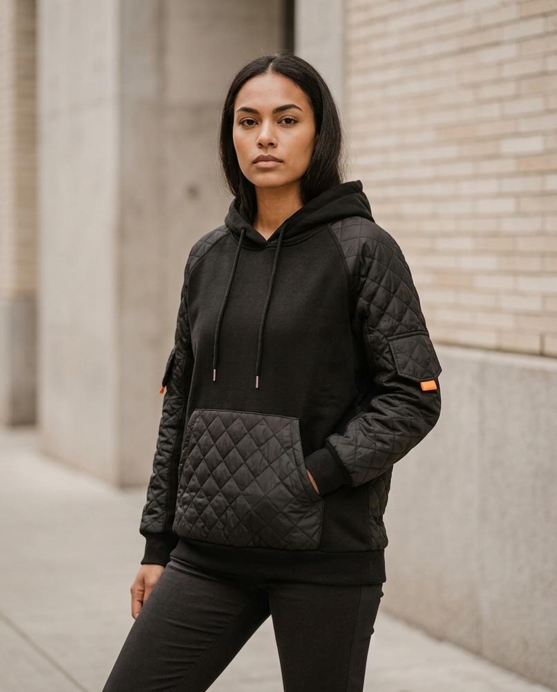 Statement Street - Kemam | Gesteppt Kombiniert Hoodie Damen