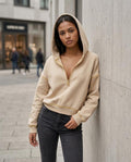 Statement Street - Nepos | Reißverschluss Taillenlang Hoodie Damen