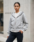 Statement Street - Zepun | Gerüschte Kurz Geschnittene Jacke Damen