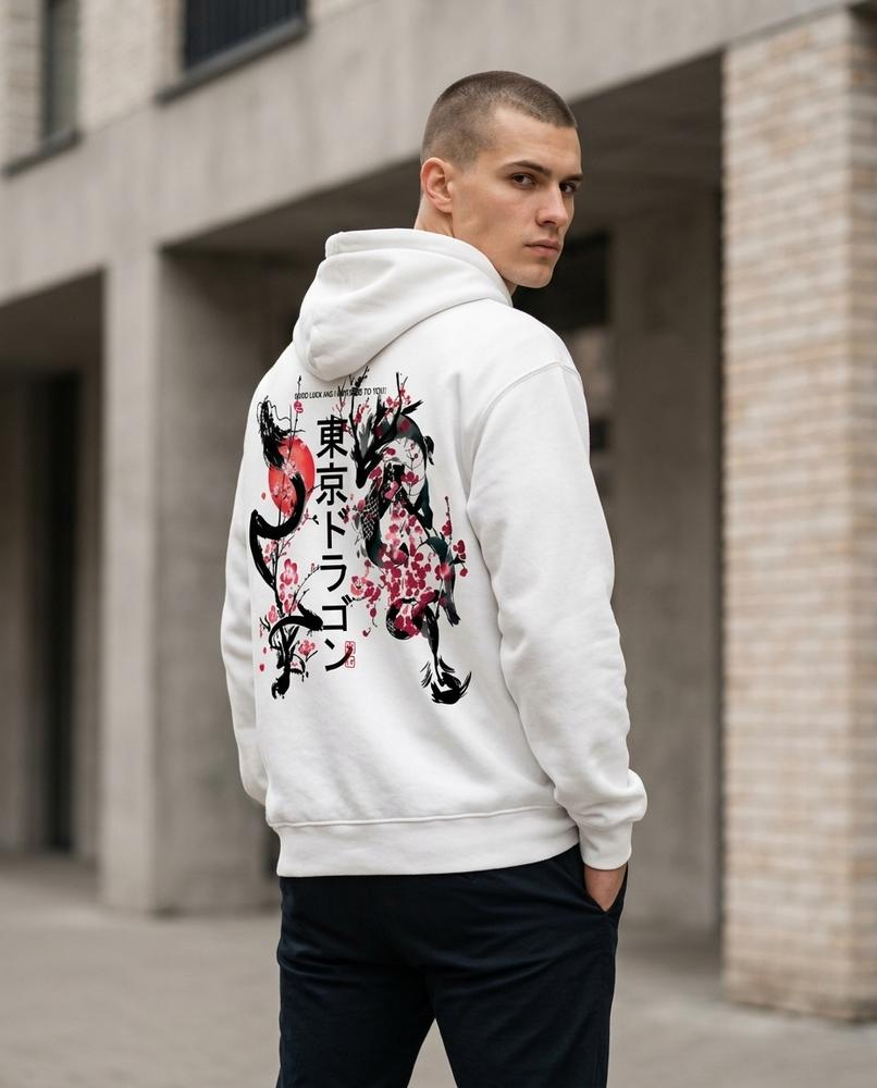 Statement Street - Rihuk | Bedruckter Langärmeliger Hoodie Unisex