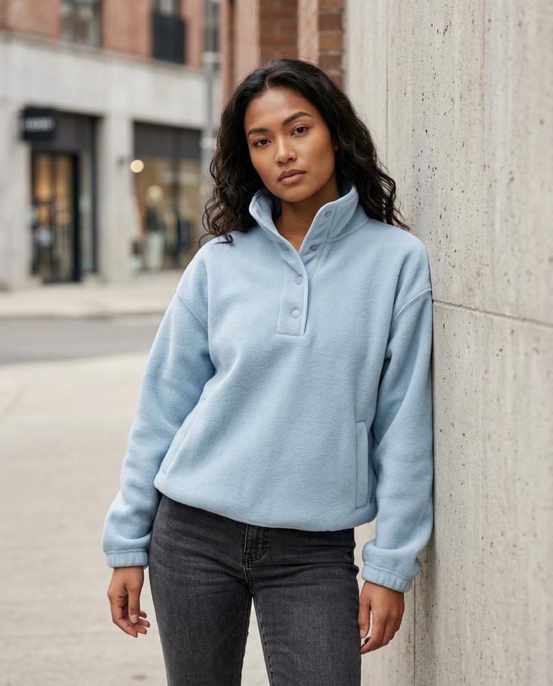 Statement Street - Nadum | Hochgeschlossener Fleece Pullover Damen