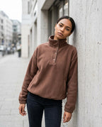 Statement Street - Nadum | Hochgeschlossener Fleece Pullover Damen