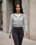 Statement Street - Rekim | Kurzgeschnittener Langärmliger Hoodie Damen