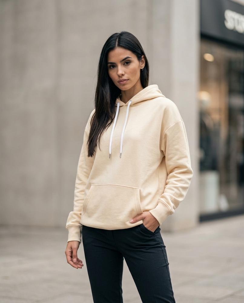 Statement Street - Yikim | Langgeschnitten Seitlich Geschlitzt Hoodie Damen