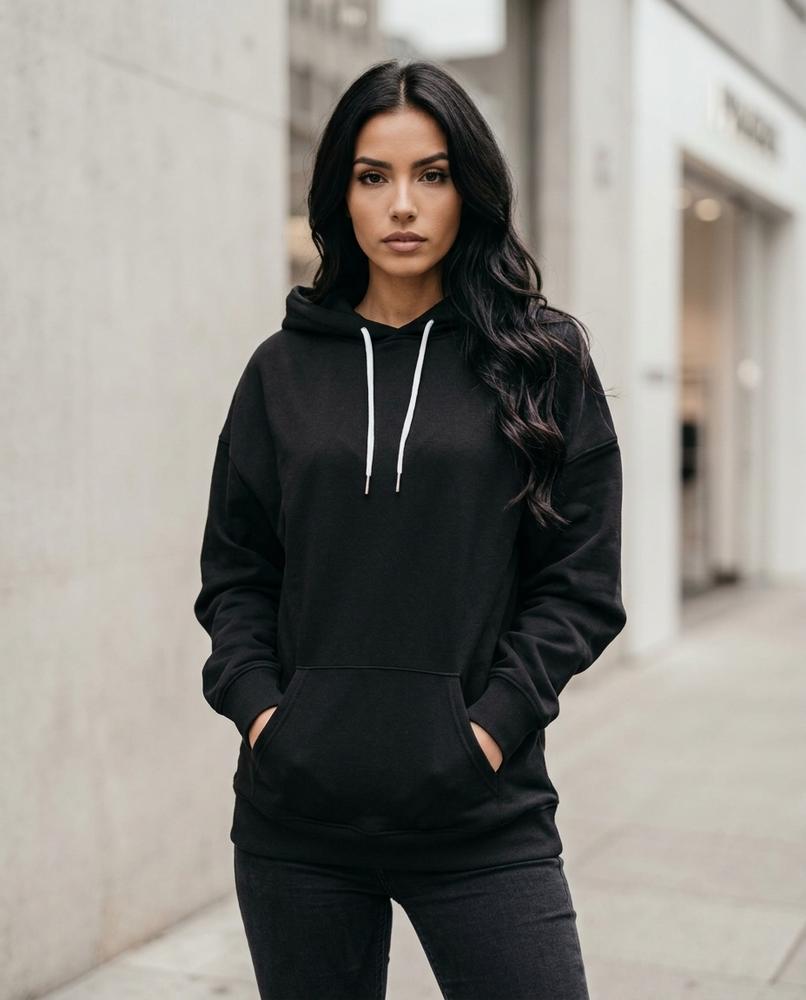 Statement Street - Yikim | Langgeschnitten Seitlich Geschlitzt Hoodie Damen