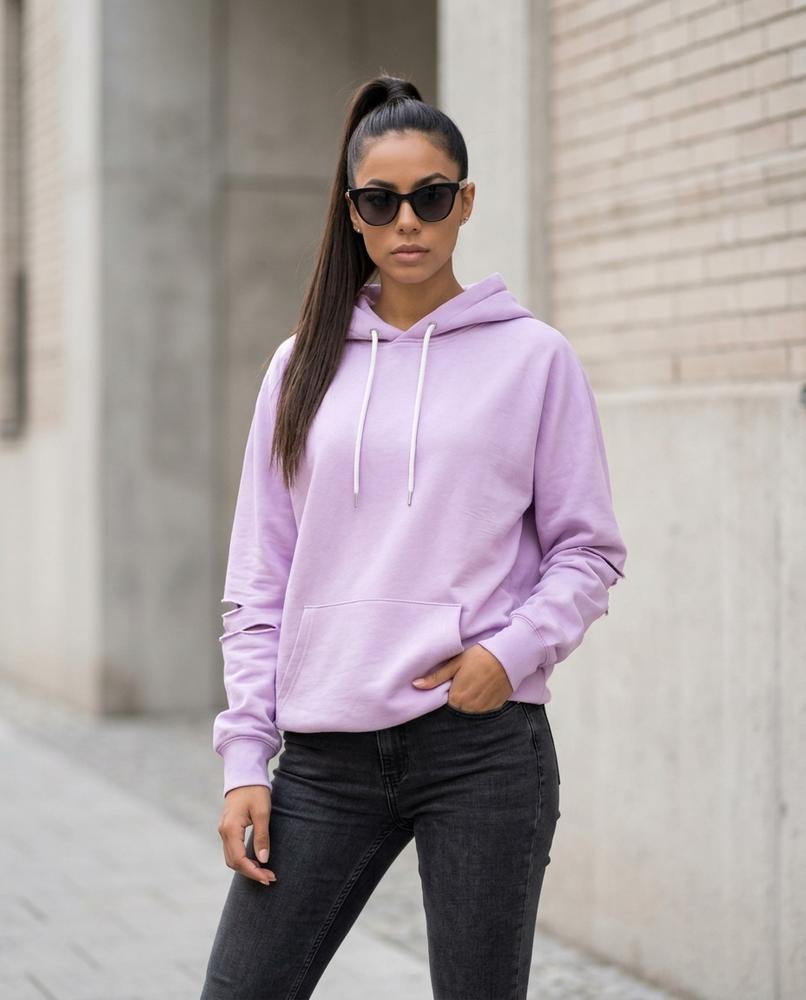 Statement Street - Yikim | Langgeschnitten Seitlich Geschlitzt Hoodie Damen