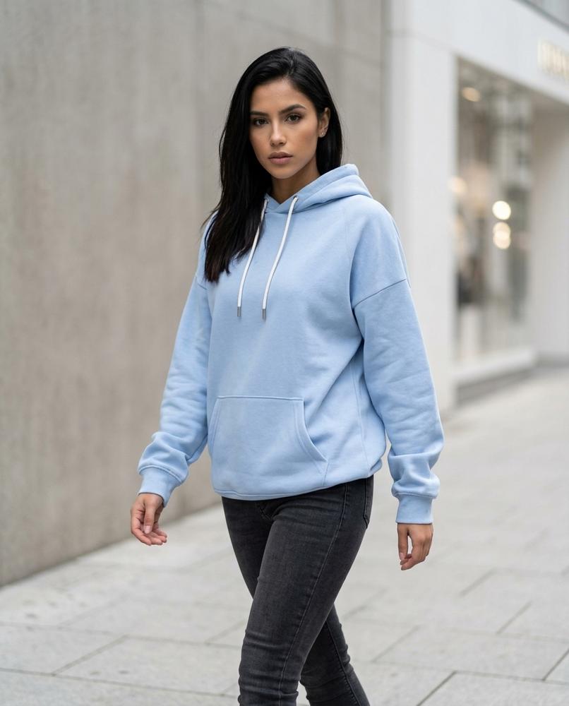 Statement Street - Yikim | Langgeschnitten Seitlich Geschlitzt Hoodie Damen