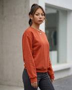 Statement Street - Demur | Langärmliges Einfarbiges Sweatshirt Damen