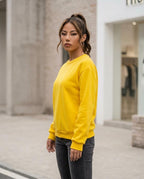 Statement Street - Demur | Langärmliges Einfarbiges Sweatshirt Damen