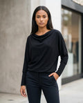 Statement Street - Kigel | Langärmlig Drapiert Shirt Damen