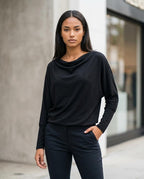 Statement Street - Kigel | Langärmlig Drapiert Shirt Damen