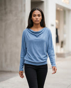 Statement Street - Kigel | Langärmlig Drapiert Shirt Damen