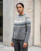 Statement Street - Ruwen | Gemusterter Gestrickter Pullover Unisex