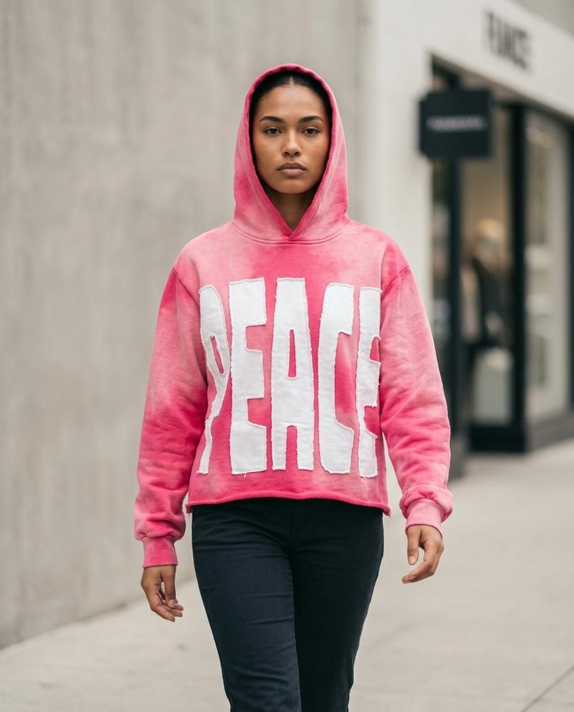 Statement Street - Sopol | Applizierter Gecroppter Hoodie Unisex