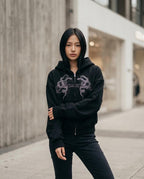 Statement Street - Legik | Strassbesetzter Kurzgeschnittener Hoodie Damen