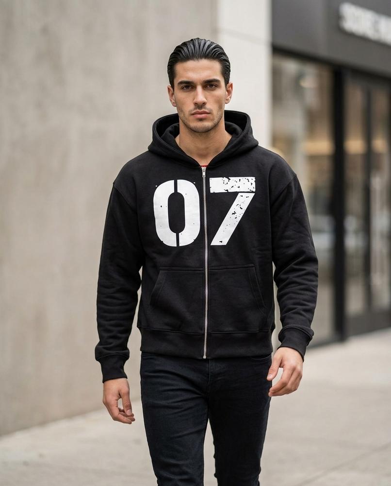 Statement Street - Eihuv | Bedruckter Gezipter Hoodie Unisex