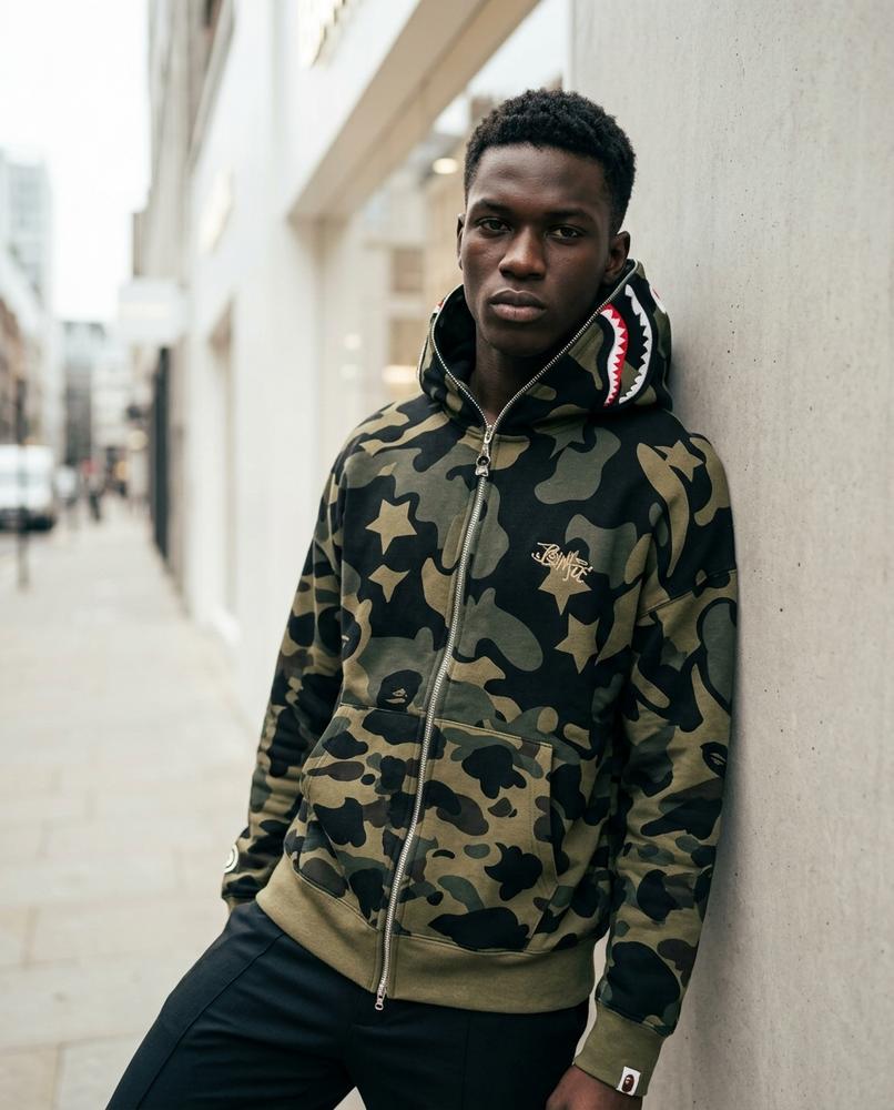 Statement Street - Nehom | Gemustert Appliziert Hoodie Unisex