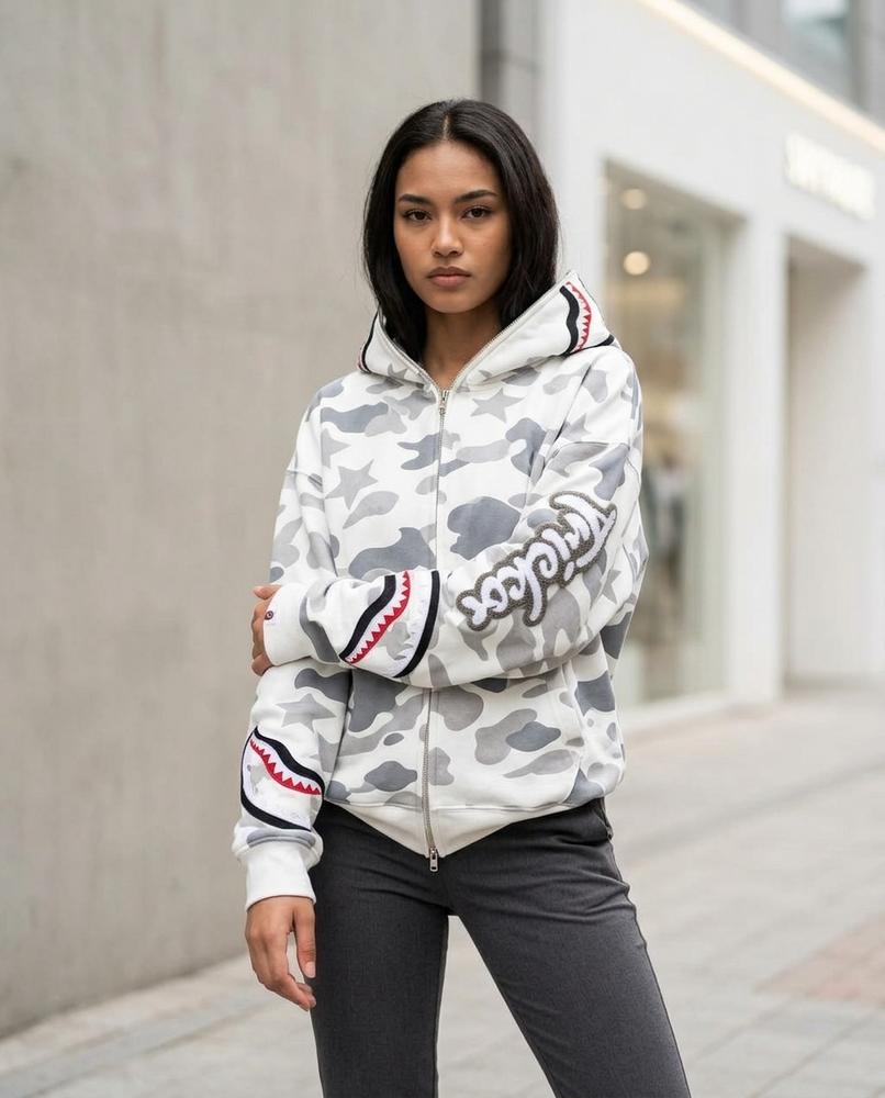 Statement Street - Nehom | Gemustert Appliziert Hoodie Unisex