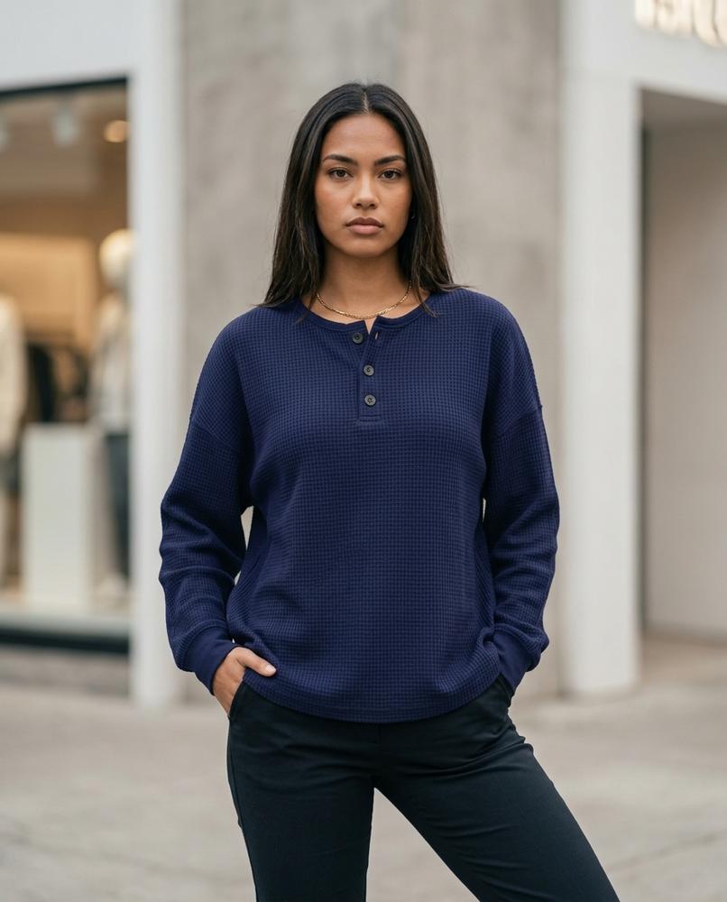 Statement Street - Yufak | Strukturiertes Langärmliges Shirt Damen
