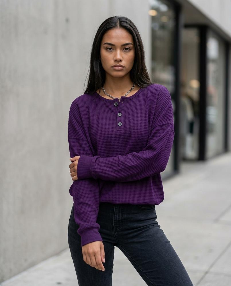Statement Street - Yufak | Strukturiertes Langärmliges Shirt Damen