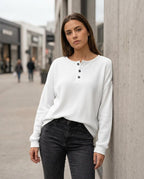 Statement Street - Yufak | Strukturiertes Langärmliges Shirt Damen