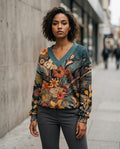 Statement Street - Eeror | Geblümt Langärmelig Pullover Damen