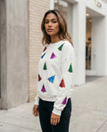 Statement Street - Mibat | Paillettenbesetzt Langärmelig Sweatshirt Damen