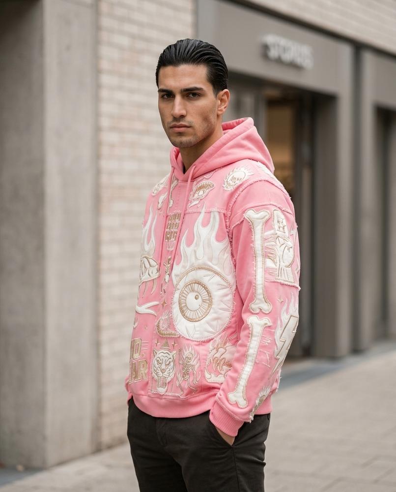 Statement Street - Nikal | Appliziert Bestickt Hoodie Unisex