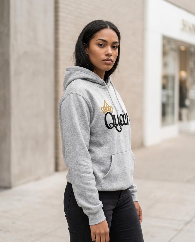 Statement Street - Carun | Bedruckter Baumwoll Hoodie Damen