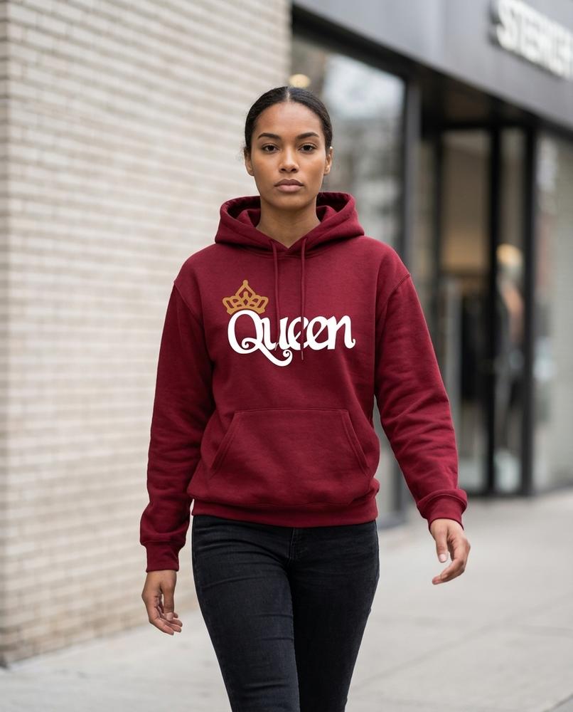 Statement Street - Carun | Bedruckter Baumwoll Hoodie Damen