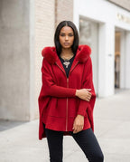 Statement Street - Vusan | Weit Geschnittene Pelzbesetzte Jacke Damen