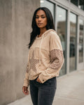 Statement Street - Yuvod | Appliziert Gemustert Hoodie Damen