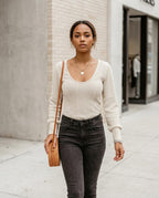 Statement Street - Sozed | Strukturiert Körperbetont Pullover Damen