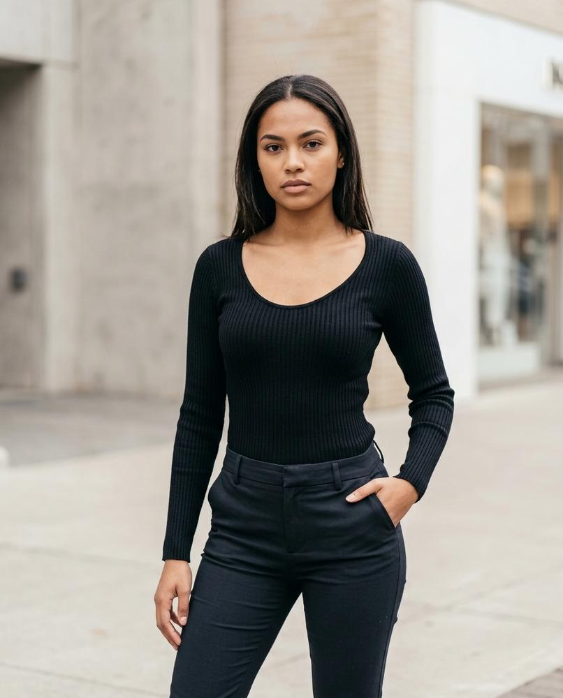 Statement Street - Sozed | Strukturiert Körperbetont Pullover Damen